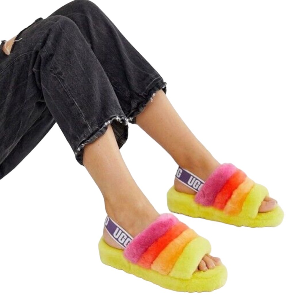 UGG Pride Fluff Yeah Slide Slippers